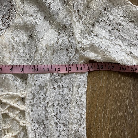 Vintage Dana Scott 2 Layer Lace size 7/8 Midi Dress - Picture 13 of 16